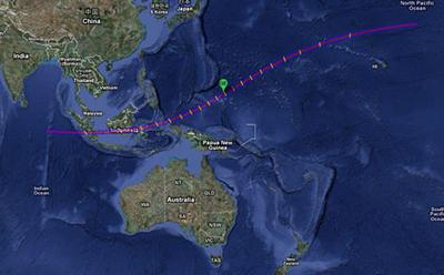 Eclipse totality path